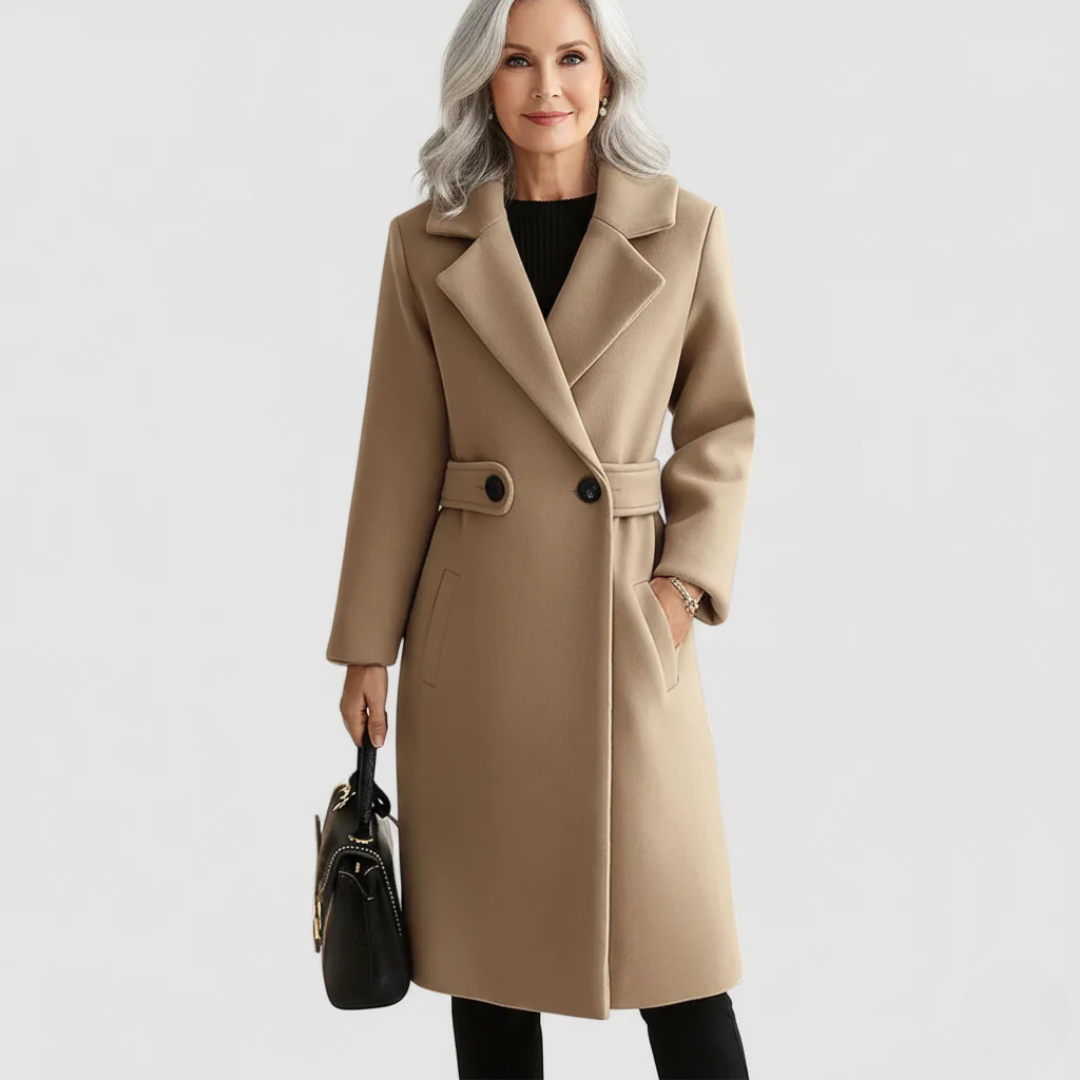 Clara - Wool Coat with Belt
